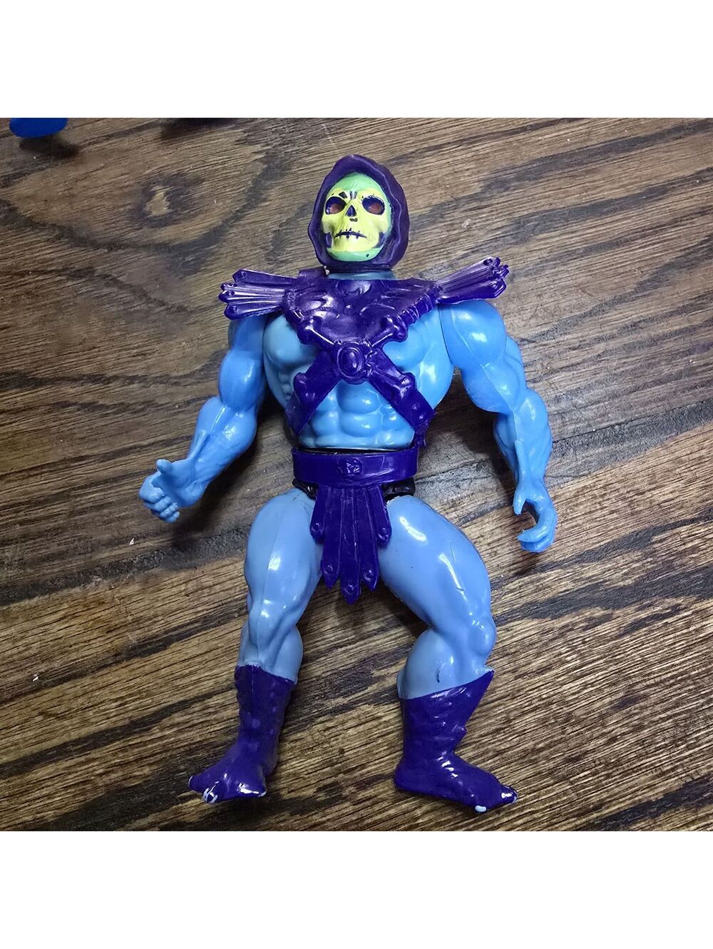Vtg 1981 Mattel MOTU Skeletor Action Figure Taiwan He-Man Figure Purple Armor